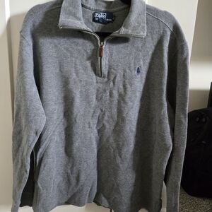 Polo by Ralph Lauren Gray Zip Up Sweater